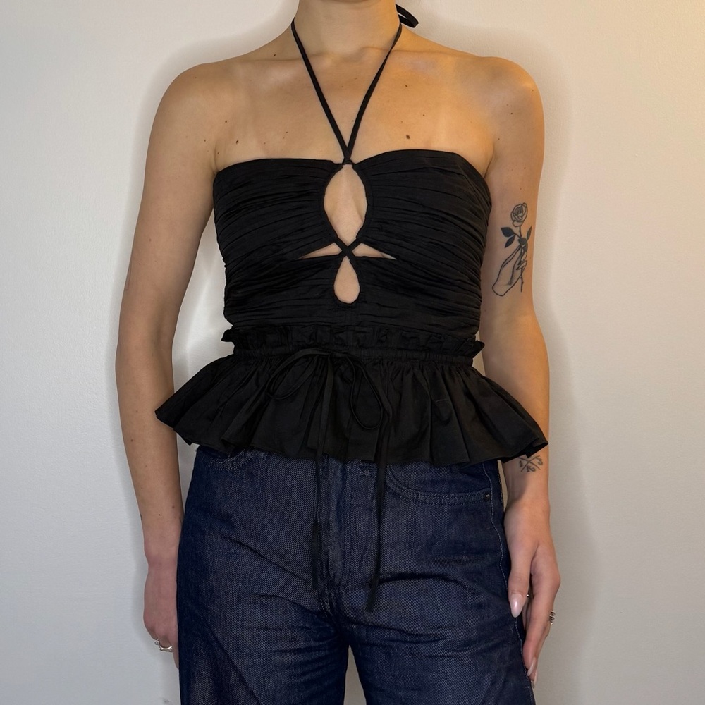Ulla Johnson Cut Out Halter Top sz 4